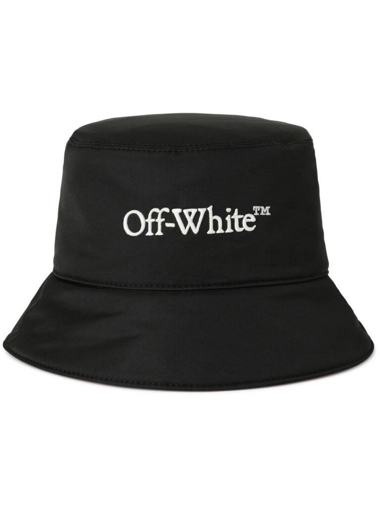 Off-White Bookish embroidered-logo bucket hat