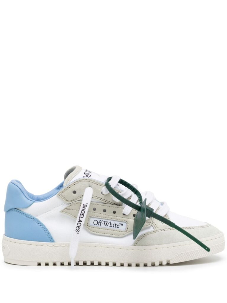 Off-White logo-patch lace-up sneakers