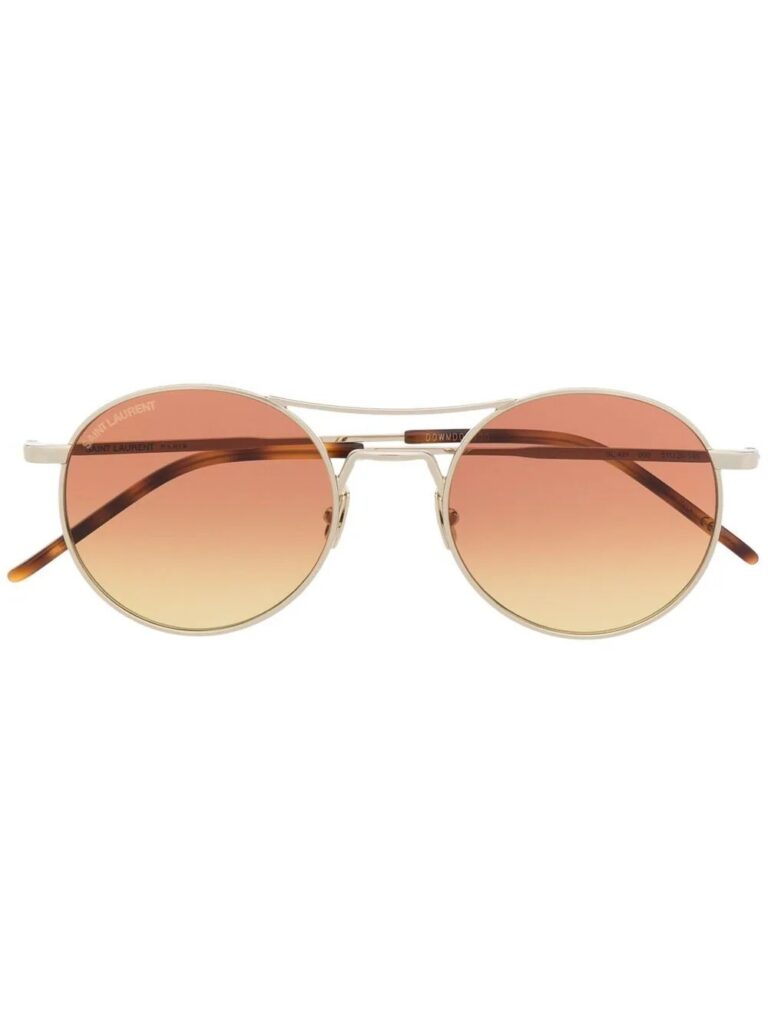 Saint Laurent Eyewear round-frame gradient sunglasses