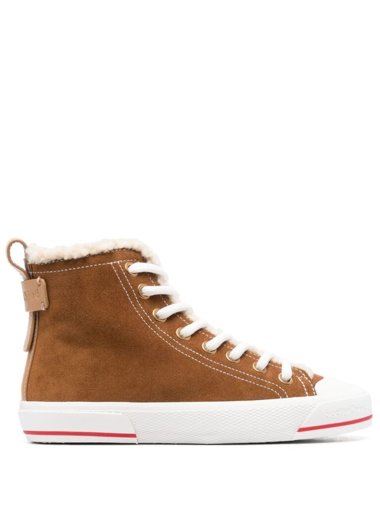 See by Chloé high-top suede sneakers