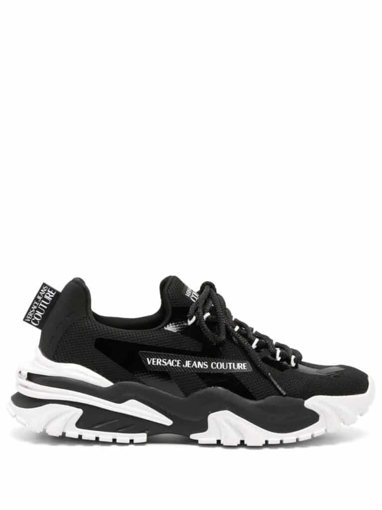 Versace Jeans Couture panelled lace-up sneakers