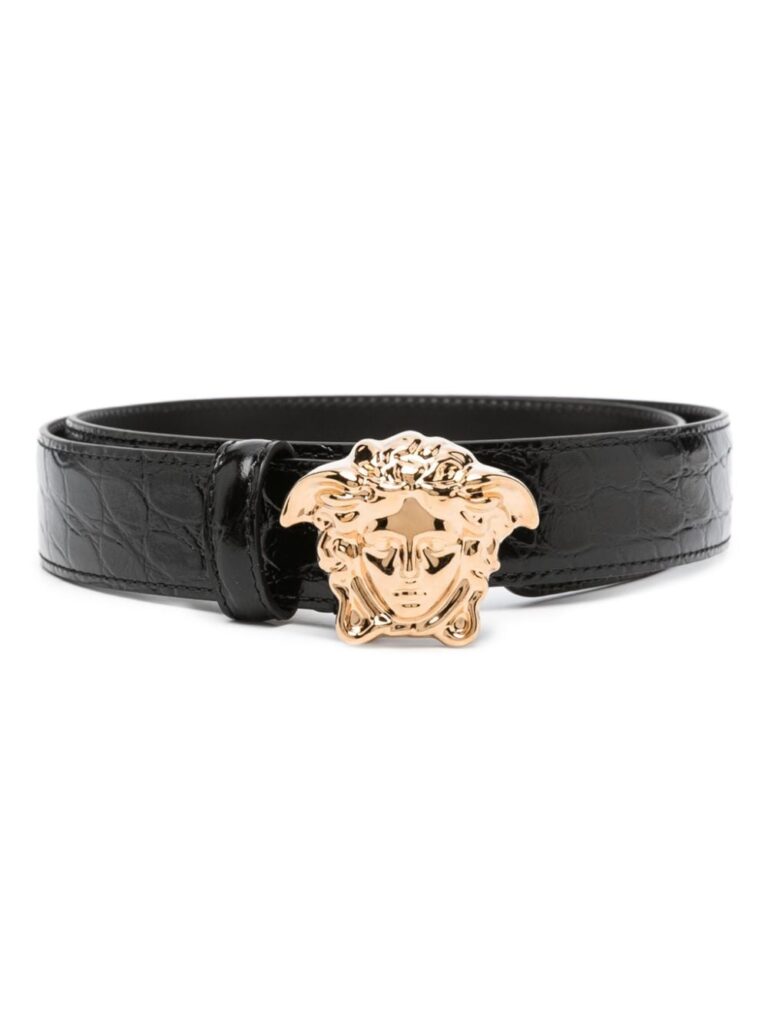 Versace Medusa Head-motif leather belt
