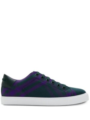 Burberry checked lace-up sneakers