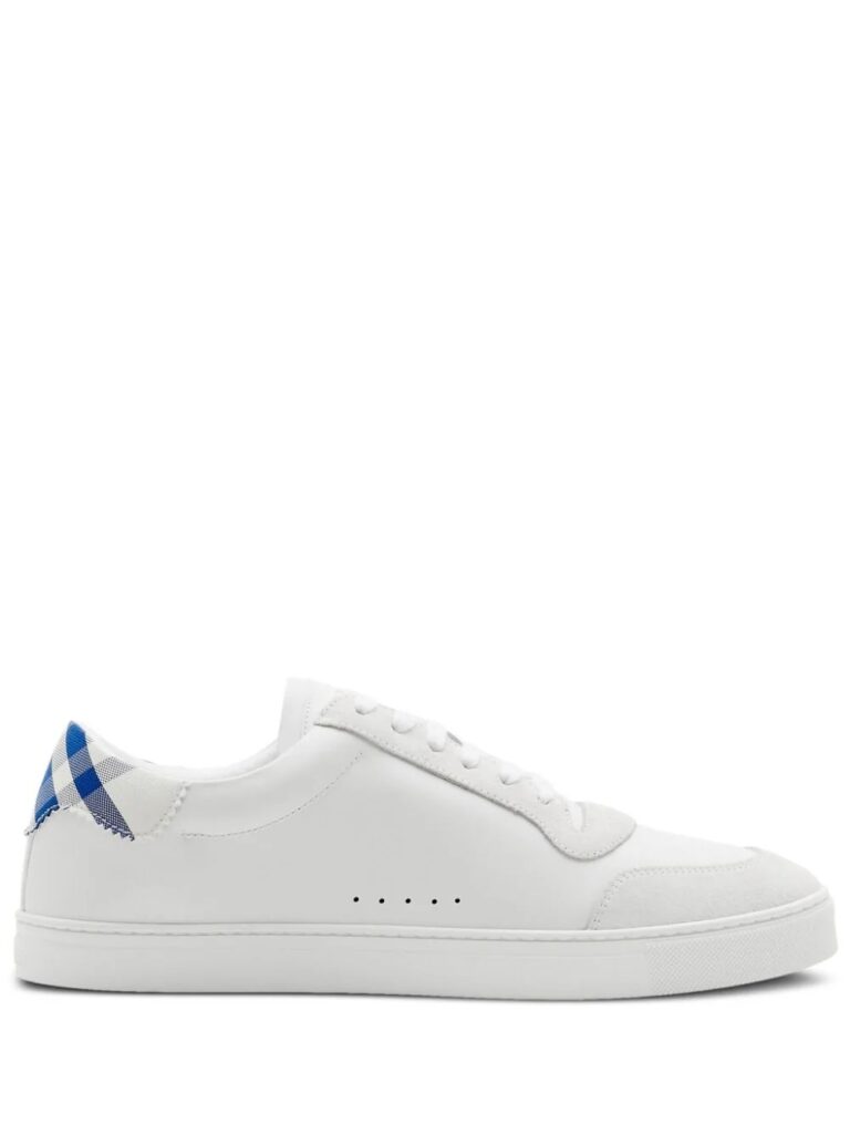 Burberry checkered leather sneakers