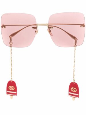 Gucci Eyewear logo-charm square-frame sunglasses