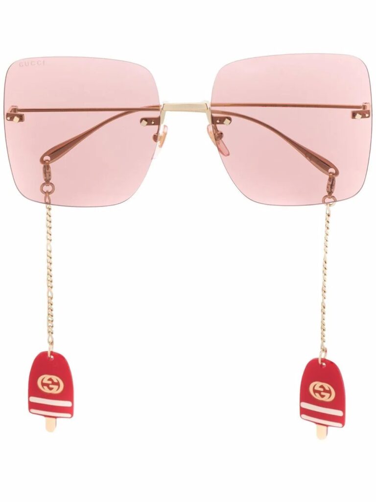 Gucci Eyewear logo-charm square-frame sunglasses