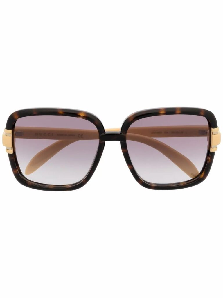 Gucci Eyewear tortoiseshell-effect sunglasses