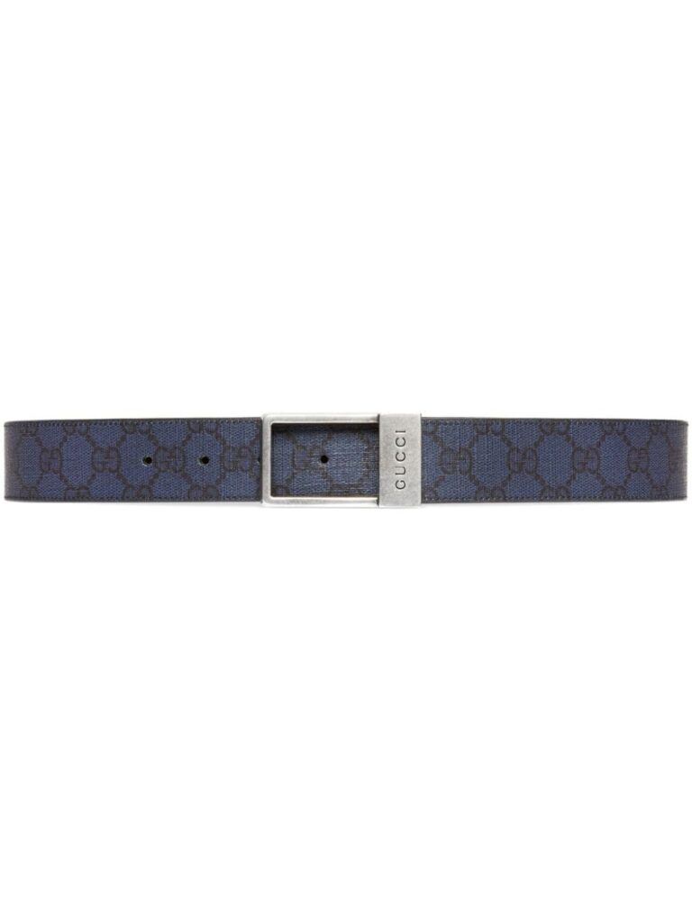 Gucci engraved-logo buckle-fastening belt