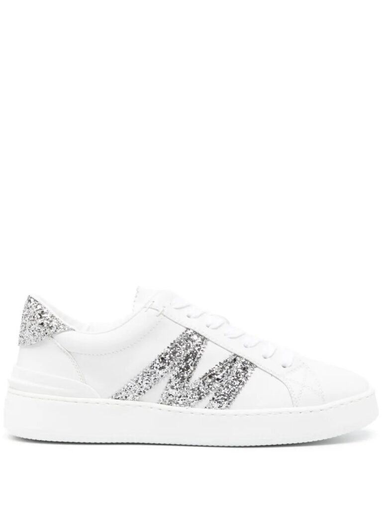Moncler glitter-detail lace-up sneakers