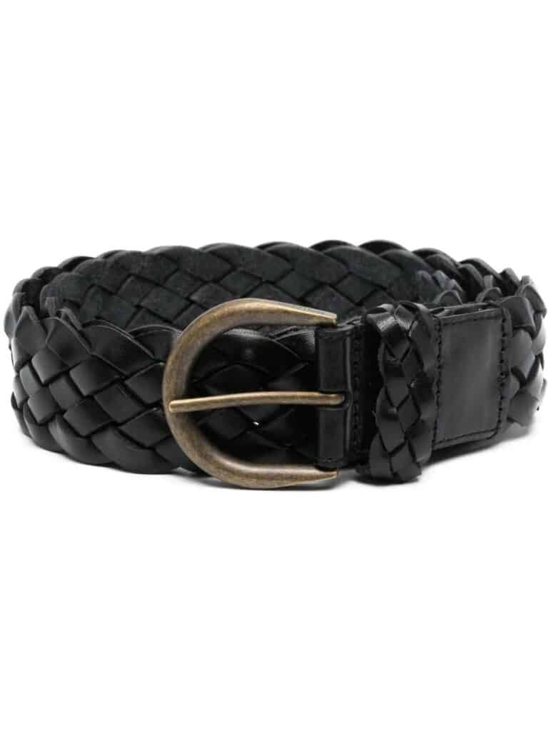 Saint Laurent braided leather belt