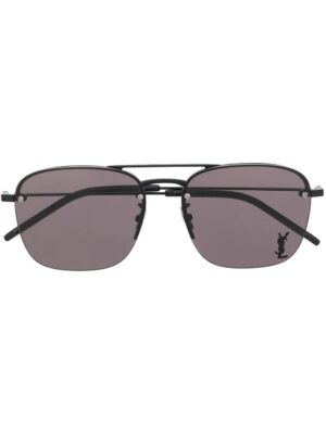 Saint Laurent logo-plaque sunglasses