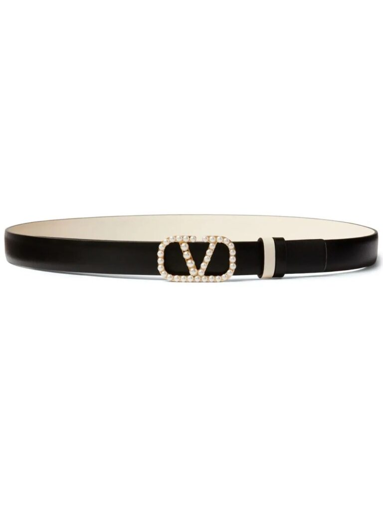 Valentino Garavani Vlogo Signature reversible leather belt
