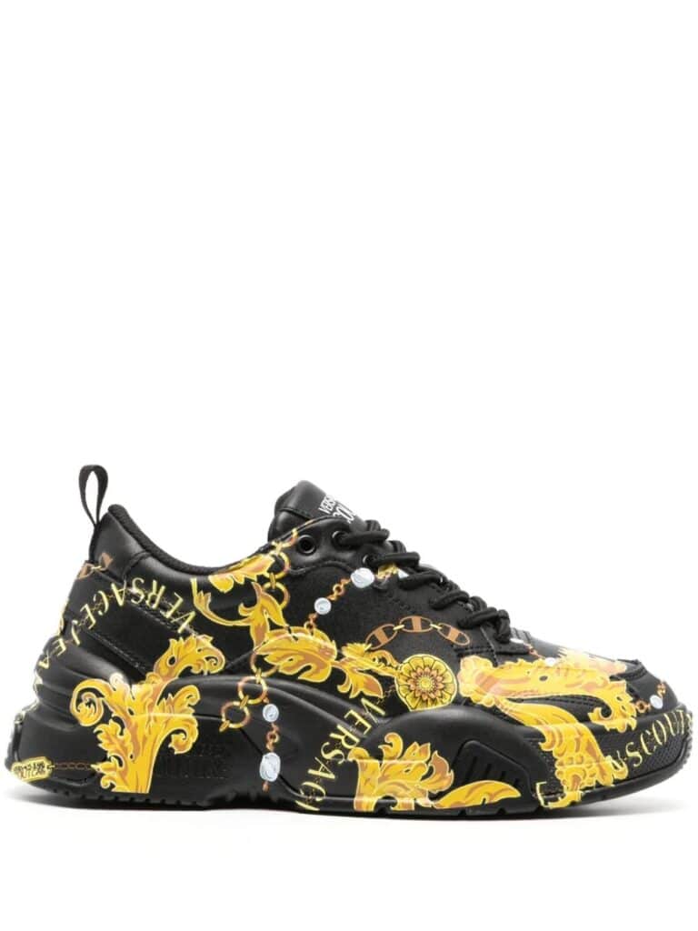 Versace Jeans Couture Couture Chain leather sneakers