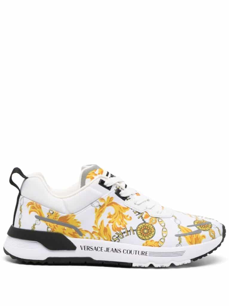 Versace Jeans Couture baroque-pattern low-top sneakers