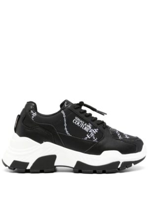 Versace Jeans Couture chain-link print panelled sneakers