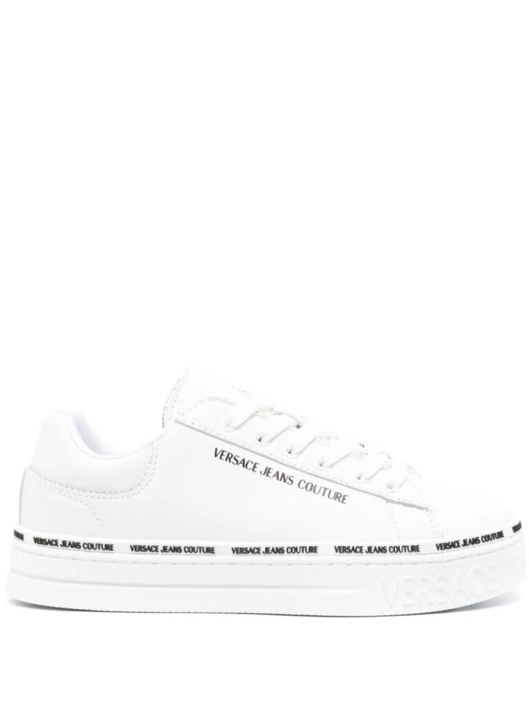 Versace Jeans Couture lace-up leather sneakers