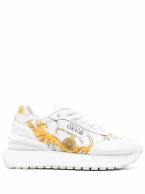 Versace Jeans Couture logo-patch almond-toe sneakers