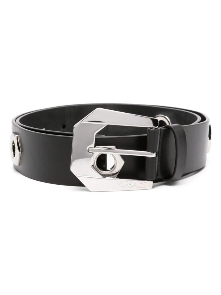 Versace Nuts And Bolts Heritage leather belt