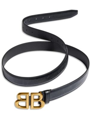 Balenciaga logo-plaque belt