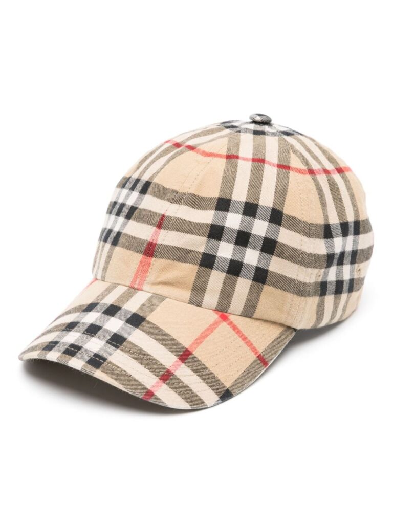 Burberry Vintage Check-pattern cotton cap