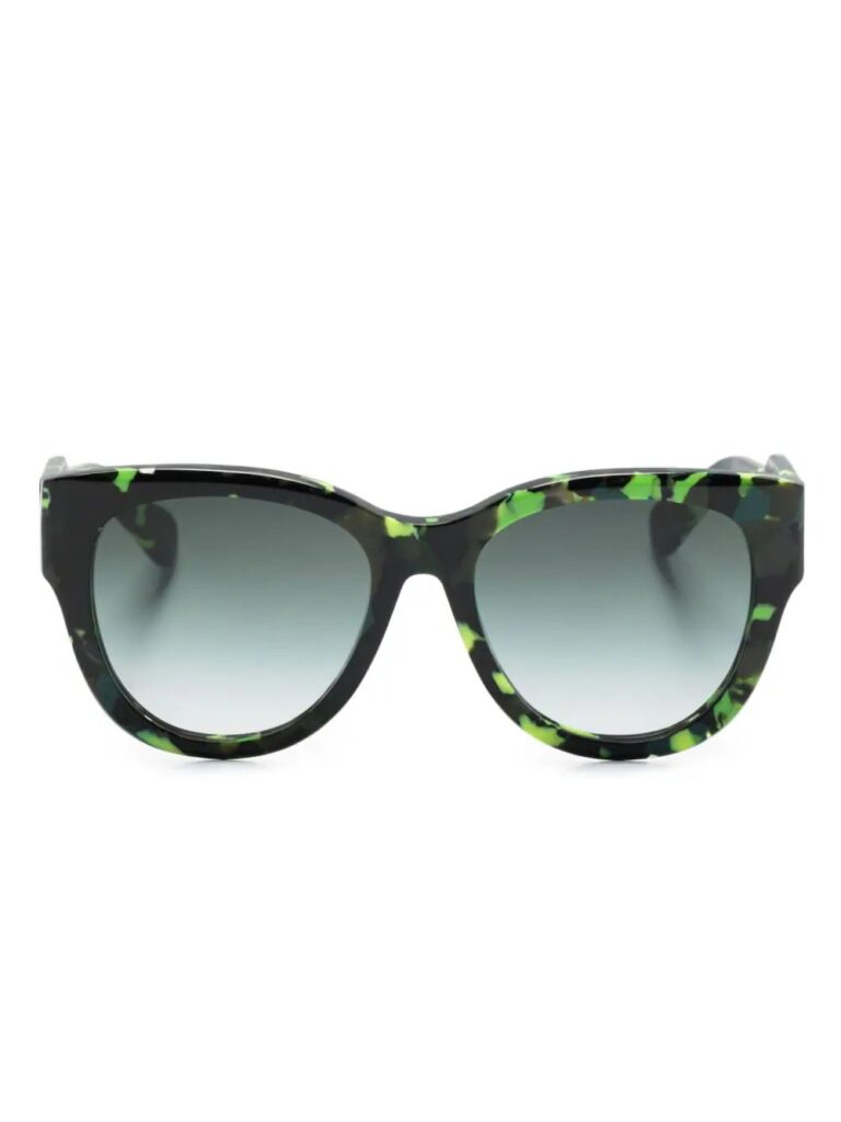 Chloé Eyewear camouflage-print cat eye-frame sunglasses