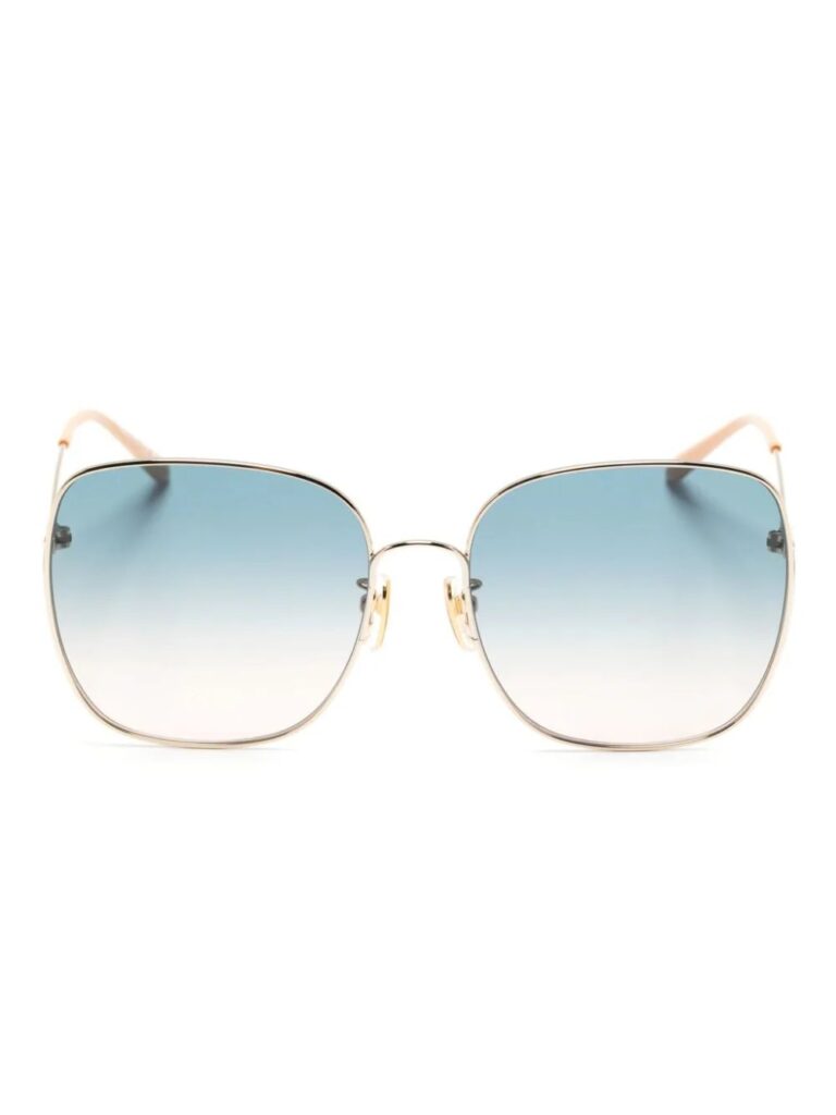 Chloé Eyewear logo-engraved square-frame sunglasses