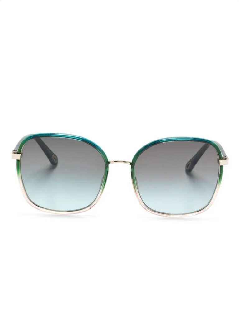 Chloé Eyewear ombré-effect oversize sunglasses