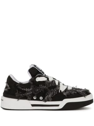 Dolce & Gabbana New Roma fray-trim sneakers