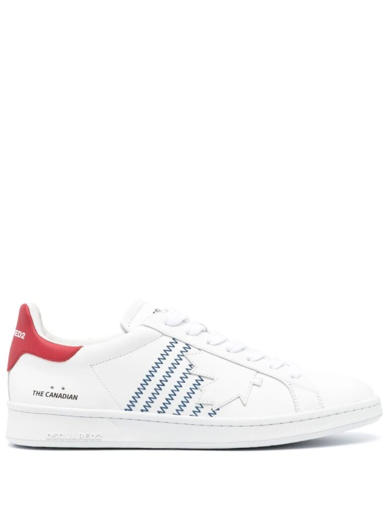 Dsquared2 Boxer contrast-stitch leather sneakers
