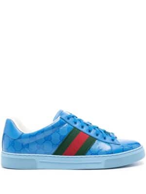 Gucci Ace GG Crystal canvas low-top sneakers