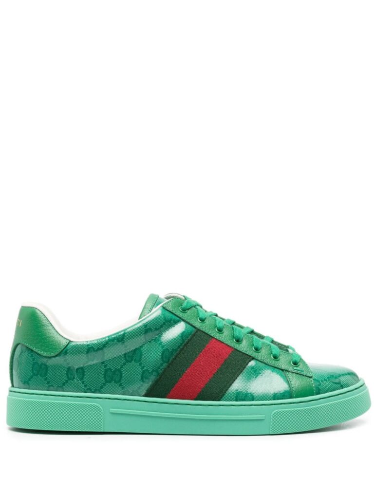 Gucci Ace GG Crystal canvas low-top sneakers