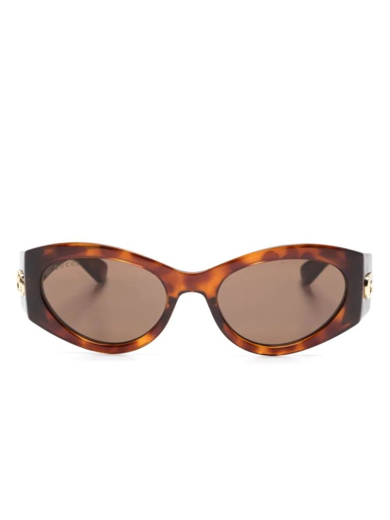 Gucci Eyewear Double G oval-frame sunglasses
