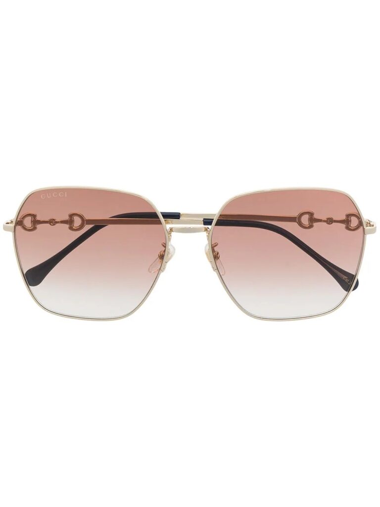 Gucci Eyewear Horsebit square-frame sunglasses