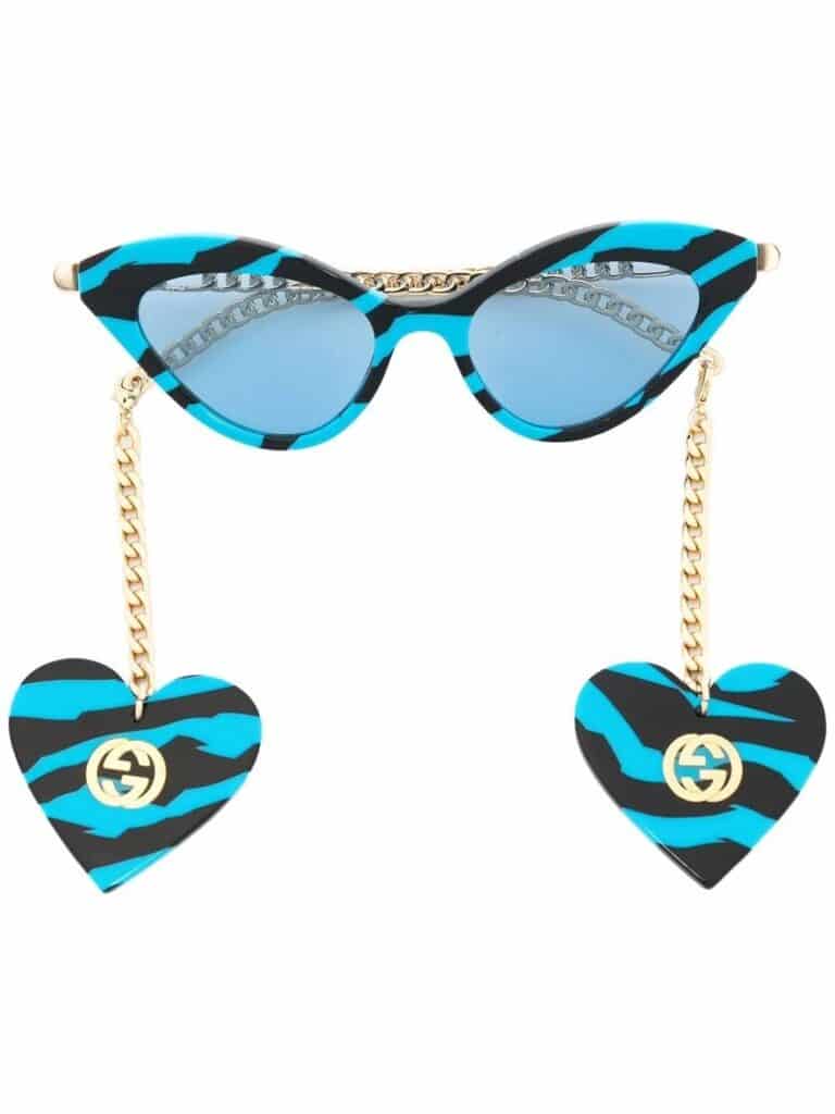 Gucci Eyewear cat-eye zebra sunglasses