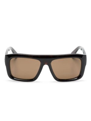 Gucci Eyewear logo-engraved rectangle-frame sunglasses