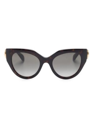 Gucci Eyewear logo-plaque cat eye-frame sunglasses