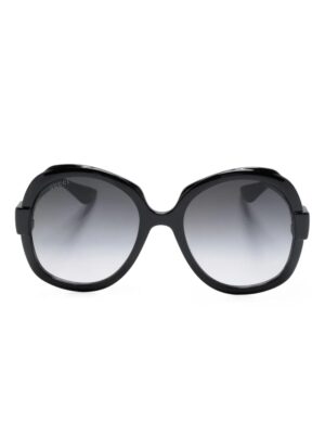 Gucci Eyewear logo-plaque oversize-frame sunglasses