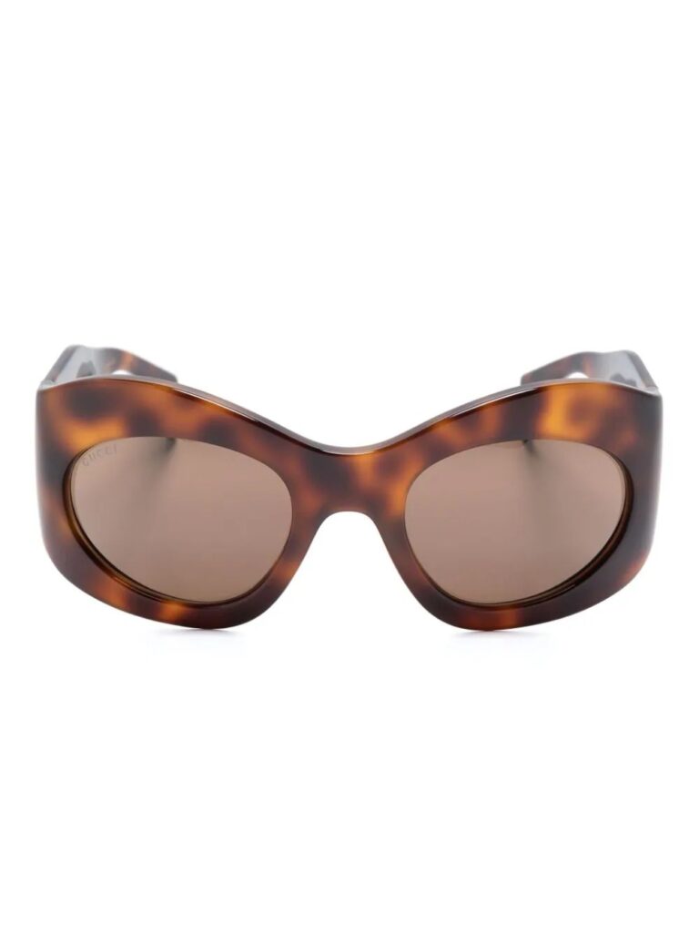 Gucci Eyewear tinted-lenses oval-frame sunglasses