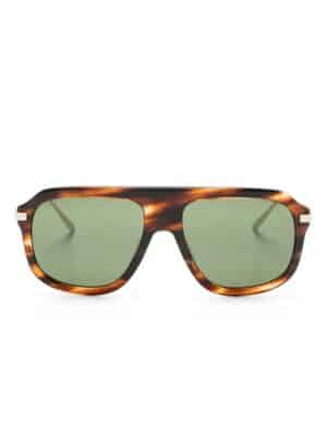 Gucci Eyewear tortoiseshell-effect pilot-frame sunglasses