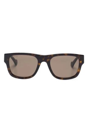 Gucci Eyewear tortoiseshell-effect square-frame sunglasses