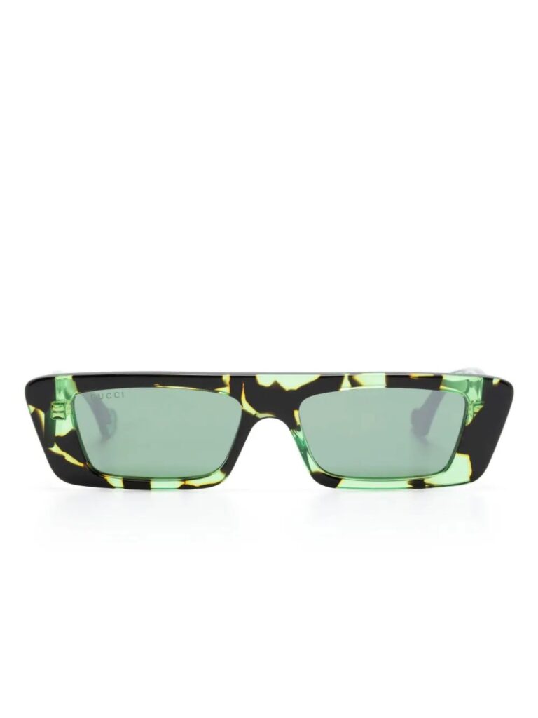 Gucci Eyewear tortoiseshell rectangle-frame sunglasses