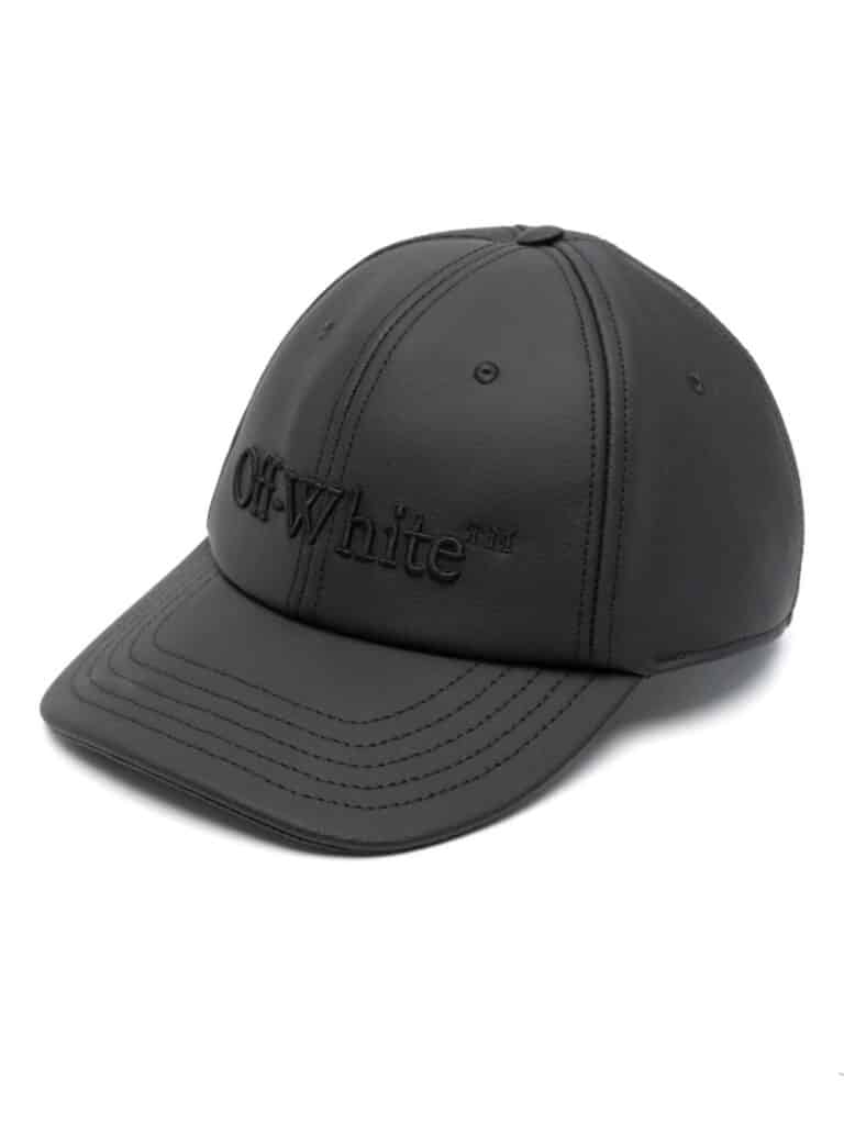Off-White logo-embroidered coated baseball cap