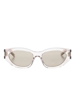 Saint Laurent Eyewear Bold Geo oval-frame sunglasses