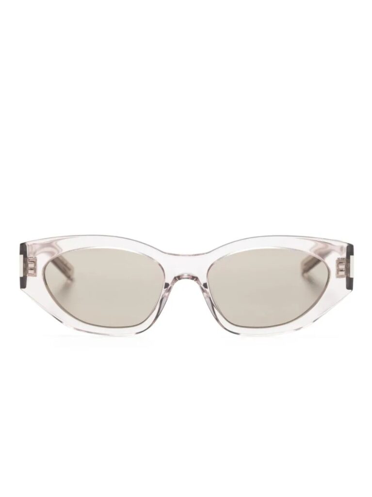Saint Laurent Eyewear Bold Geo oval-frame sunglasses