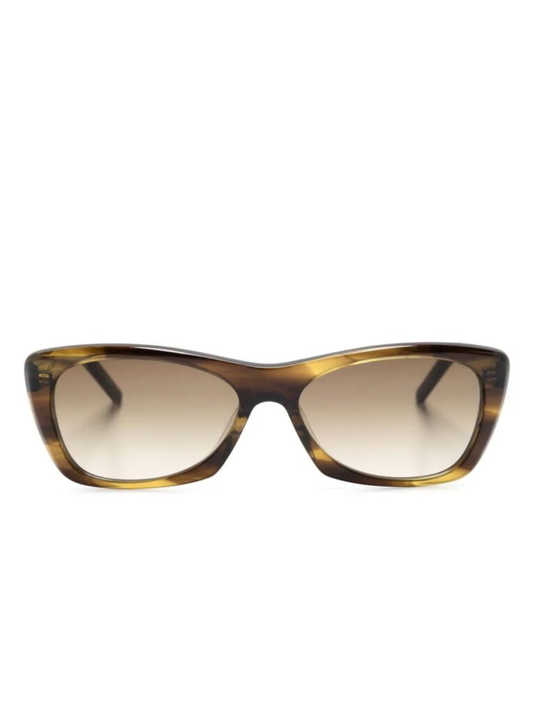 Saint Laurent Eyewear logo-engraved cat-eye frame sunglasses