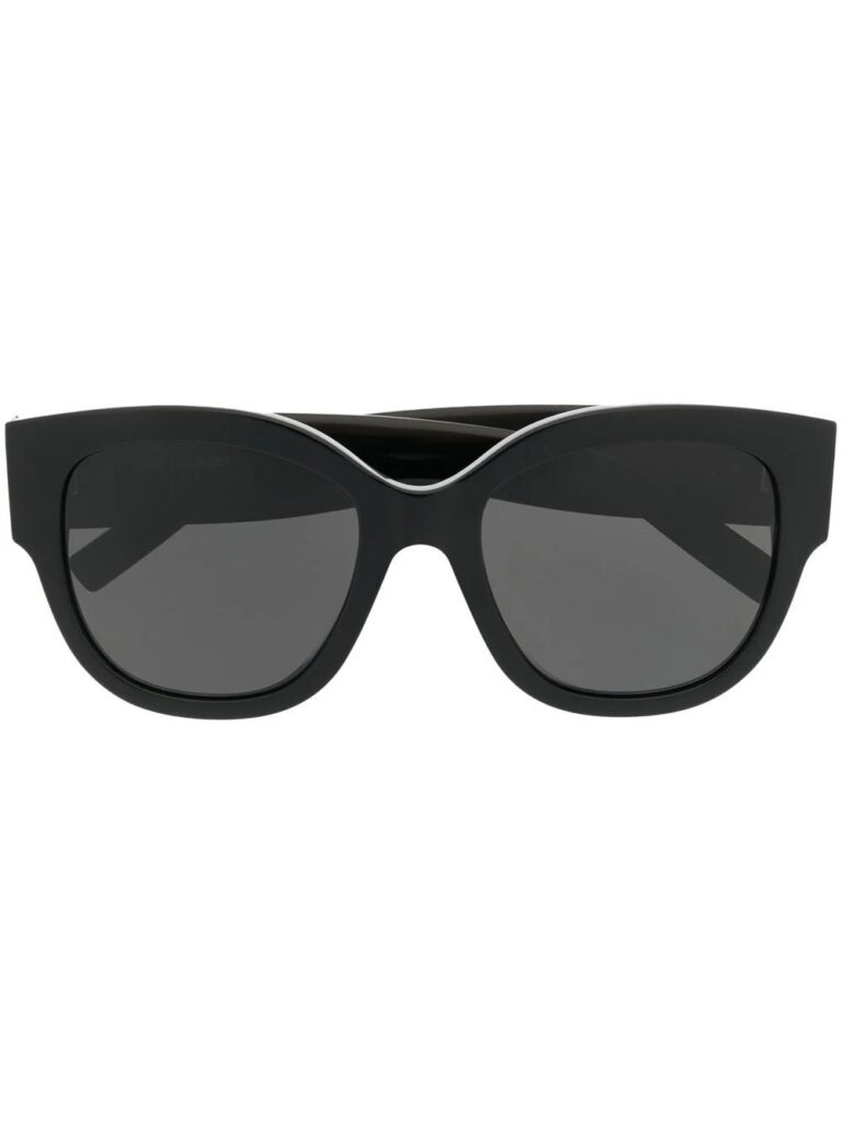 Saint Laurent Eyewear logo-plaque round-frame sunglasses
