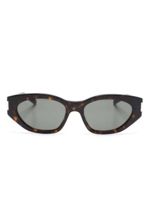 Saint Laurent Eyewear tortoiseshell-effect cat-eye sunglasses