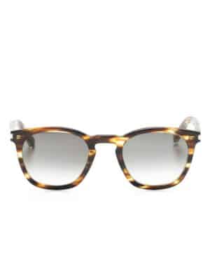 Saint Laurent Eyewear tortoiseshell-effect round-frame sunglasses