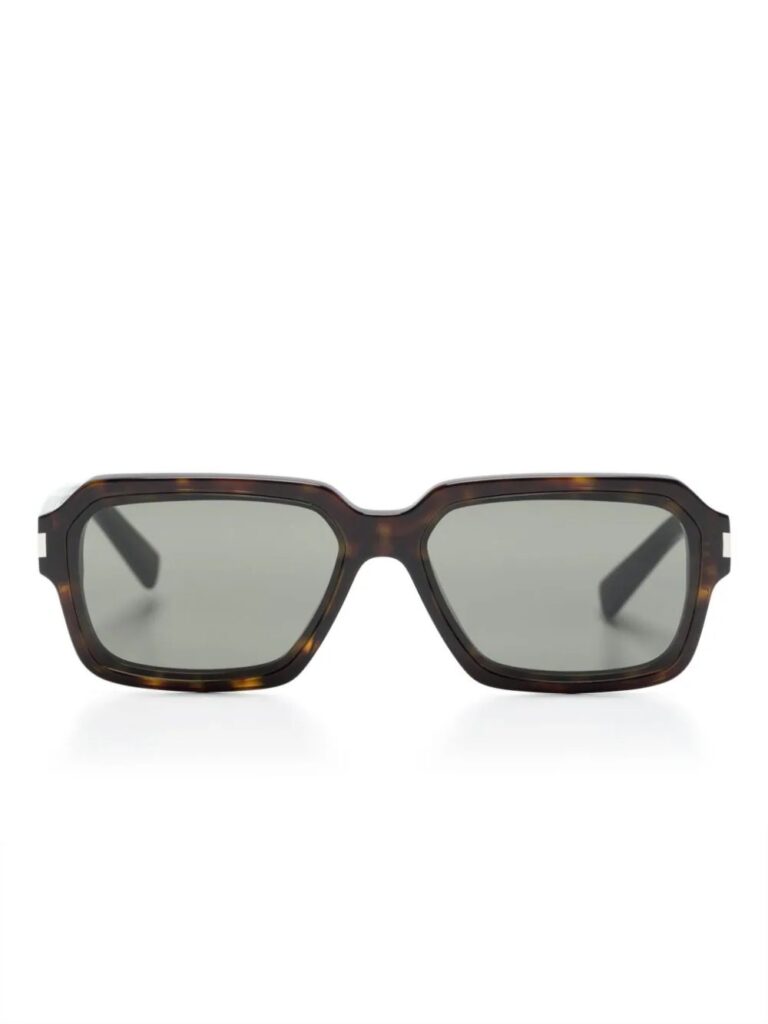Saint Laurent Eyewear tortoiseshell-effect square-frame sunglasses