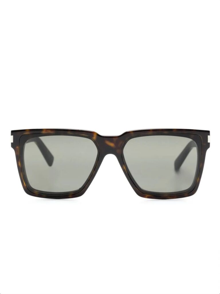 Saint Laurent Eyewear tortoiseshell-effect square-frame sunglasses
